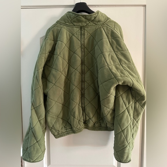 Garnet Hill Easy Quilted Knit Jacket, bomber style - Picture 3 of 6